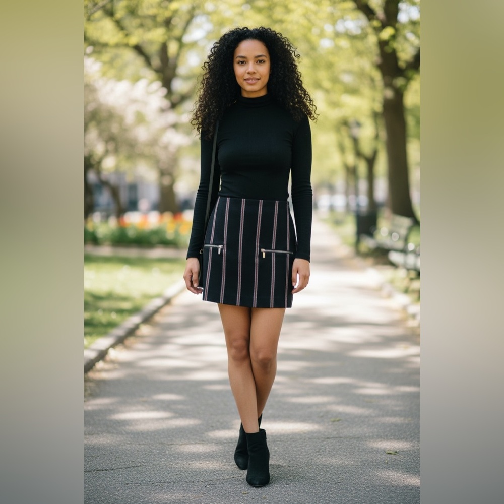 Elizabeth and James Wool Mini Skirt 2